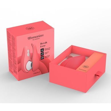 Вакуумний кліторальний стимулятор Womanizer Liberty 2 Vibrant , РОЖЕВИЙ