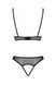 Комплект: бралет з ажурним ліфом та відкритими трусиками Christa Set with Open Bra black XXL/XXXL &mdash;, Черный