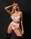 Комплект Obsessive Premisis White 3-pcs crotchless set 2XL/3X