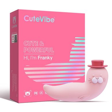 Вакуумний вібратор CuteVibe Franky Pinkink