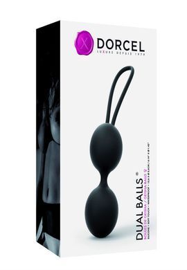 Вагінальні кульки Dorcel Dual Balls Black, діаметр 3,6см, вага 55гр