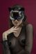Маска кішечки Feral Feelings - Catwoman Mask, натуральна шкіра, чорна