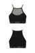 Спортивний топ з прозорою вставкою Passion PS006 TOP black, size S