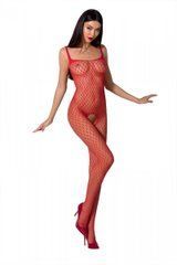 Бодістокінг Passion BS071 red, комбінезон на бретелях