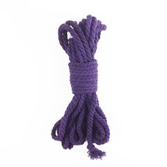 Бавовняна мотузка BDSM 8 метрів, 6 мм, колір лаванда