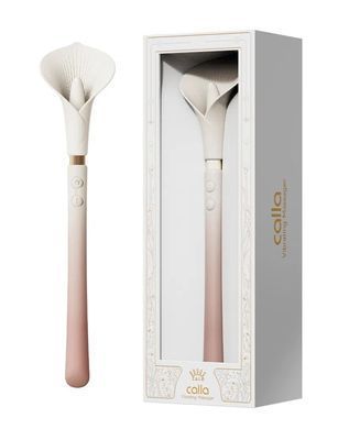 Розкішний вібромасажер Zalo &ndash; Calla Blossom Pink, двосторонній, 2 мотори