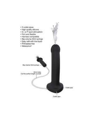 Кінчающий фалоімітатор   Strap-On-Me Dildo Cum тілесний