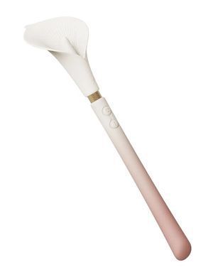Розкішний вібромасажер Zalo &ndash; Calla Blossom Pink, двосторонній, 2 мотори