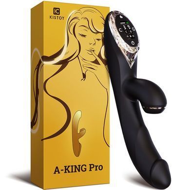 Вакуумний вібратор-кролик з підігрівом KisToy A-King Pro чорний