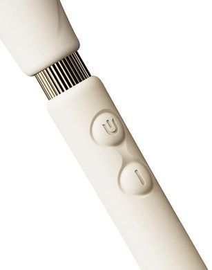 Розкішний вібромасажер Zalo &ndash; Calla Ivory White, двосторонній, 2 мотори
