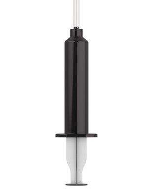 Кінчающий фалоімітатор  Strap-On-Me Dildo Cum Black, діаметр 3,6см, силікон, насадка для страпона