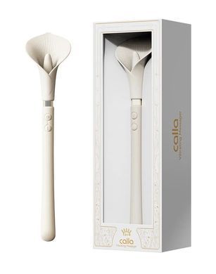 Розкішний вібромасажер Zalo &ndash; Calla Ivory White, двосторонній, 2 мотори