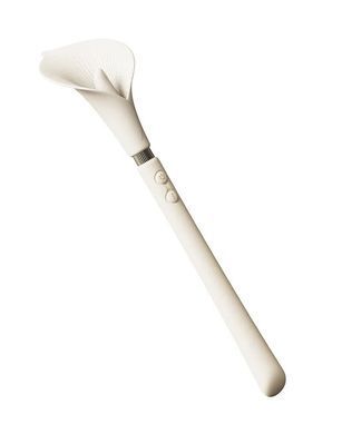 Розкішний вібромасажер Zalo &ndash; Calla Ivory White, двосторонній, 2 мотори