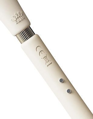 Розкішний вібромасажер Zalo &ndash; Calla Ivory White, двосторонній, 2 мотори