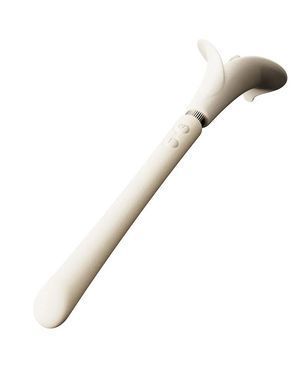 Розкішний вібромасажер Zalo &ndash; Calla Ivory White, двосторонній, 2 мотори