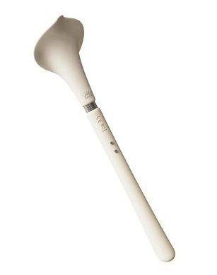 Розкішний вібромасажер Zalo &ndash; Calla Ivory White, двосторонній, 2 мотори