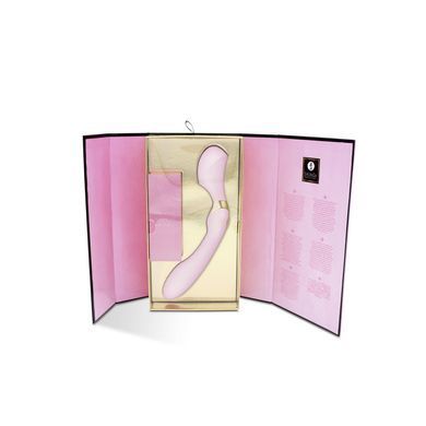 Вібромасажер Shunga Zoa Light Pink, двосторонній, рожевий