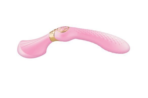 Вібромасажер Shunga Zoa Light Pink, двосторонній, рожевий