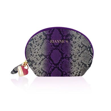 Вібратор для точки G Rianne S: Boa Mini Purple, 10 режимів роботи, медичний силікон, косметичка-чохол