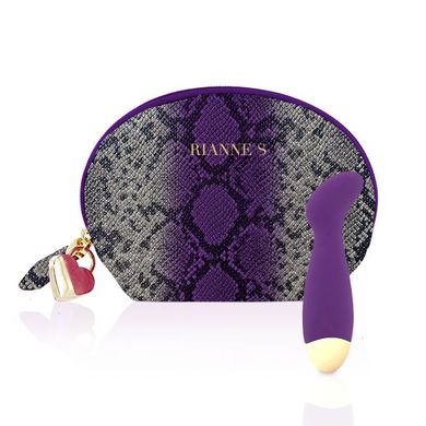 Вібратор для точки G Rianne S: Boa Mini Purple, 10 режимів роботи, медичний силікон, косметичка-чохол