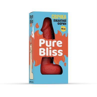 Свеча в виде члена Pure Bliss MINI Red, красная