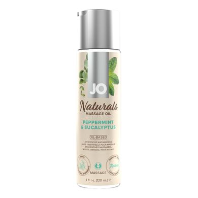 Масажна олія System JO - Naturals Massage Oil - Peppermint & Eucalyptus (120 мл)