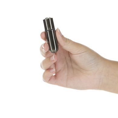 Вибропуля PowerBullet First-Class Bullet 2.5&Prime; из Key Chain Pouch, Gun Metal, серая