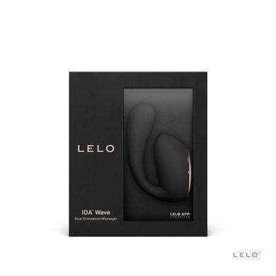 Смарт-вібратор LELO Ida Wave Black, вагінально-кліторальний, чорний