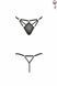 Стринги из стреп MEGGY THONG black S/M - Passion Exclusive