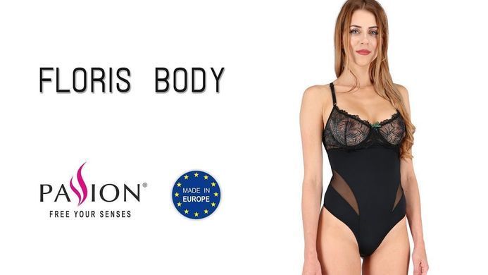 Боди FLORIS BODY black XXL/XXXL - Passion Exclusive