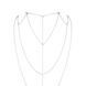 Цепочка для спины Bijoux Indiscrets Magnifique Back and Cleavage Chain - Silver, украшение для тела
