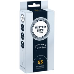 Презервативи Mister Size - pure feel - 53 (10 condoms), товщина 0,05 мм