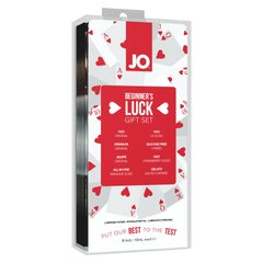 Набір із 8 видів змазок System JO Beginner's Luck по 10 мл на водній, силіконовій та гібридній основ