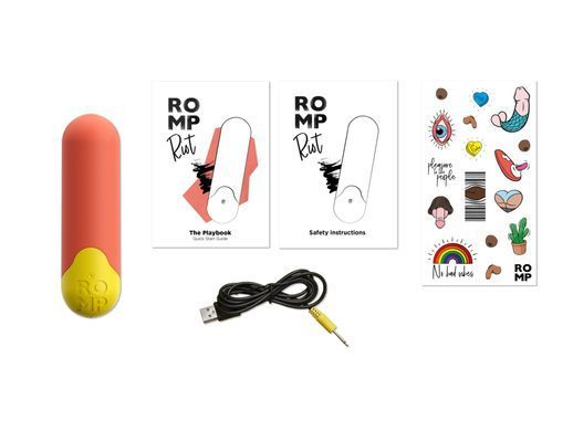 Потужна віброкуля Romp Riot Light orange, помаранчева