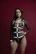 Збруя з ланцюгом та фіксаторами Feral Feelings Harness with Cuffs White