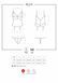Сатиновый кружевной корсет Obsessive 810-COR-2 babydoll & thong S/M, белый, корсет, танга