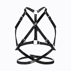 Портупея жіноча Art of Sex - Agnessa Leather harness, Чорний L-2XL