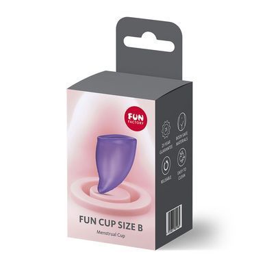 Менструальна чаша Fun Factory FUN CUP SIZE B Black Currant, фіолетова
