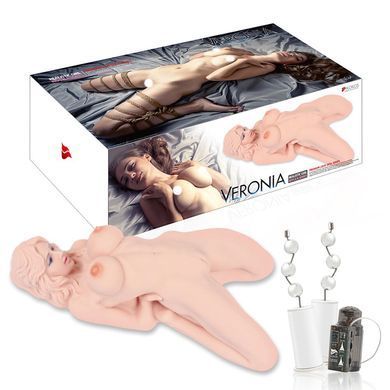 Мастурбатор лялька Kokos Veronia 2WayPlus, тілесний