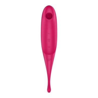 Вібратор для клітора з вакуумною стимуляцією Satisfyer Twirling Pro Red