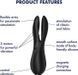 Клиторальный вибратор Satisfyer Threesome 2 Black, черный