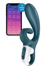 Смартвібратор-кролик Satisfyer Hug Me блакитно-сірий
