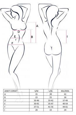 JANET CORSET white XXL/XXXL - Passion