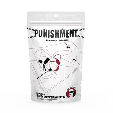 Розтяжка на ліжко Punishment - 5-Piece Bed Restraint Kit - Black