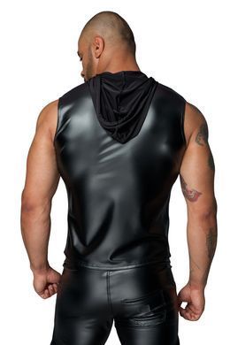 Мужская безрукавка с капюшоном Noir Handmade H062 Hooded Shirt, XL, мокрый эффект