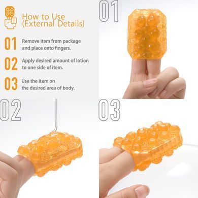 Унисекс-стимулятор Tenga UNI Topaz, оранжевый