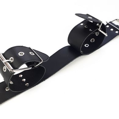 Нашийник з натуральною шкірою Art of Sex - Bondage Collar with Handcuffs