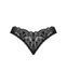 Мереживні стрінги Obsessive Donna Dream crotchless thong XL/2XL Black, відкритий доступ