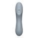 Вакуумний стимулятор з вібрацією Satisfyer Curvy Trinity 3 блакитно-сірий