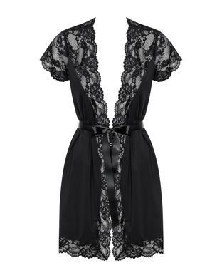Obsessive 810-PEI-1 peignoir black L/XL
